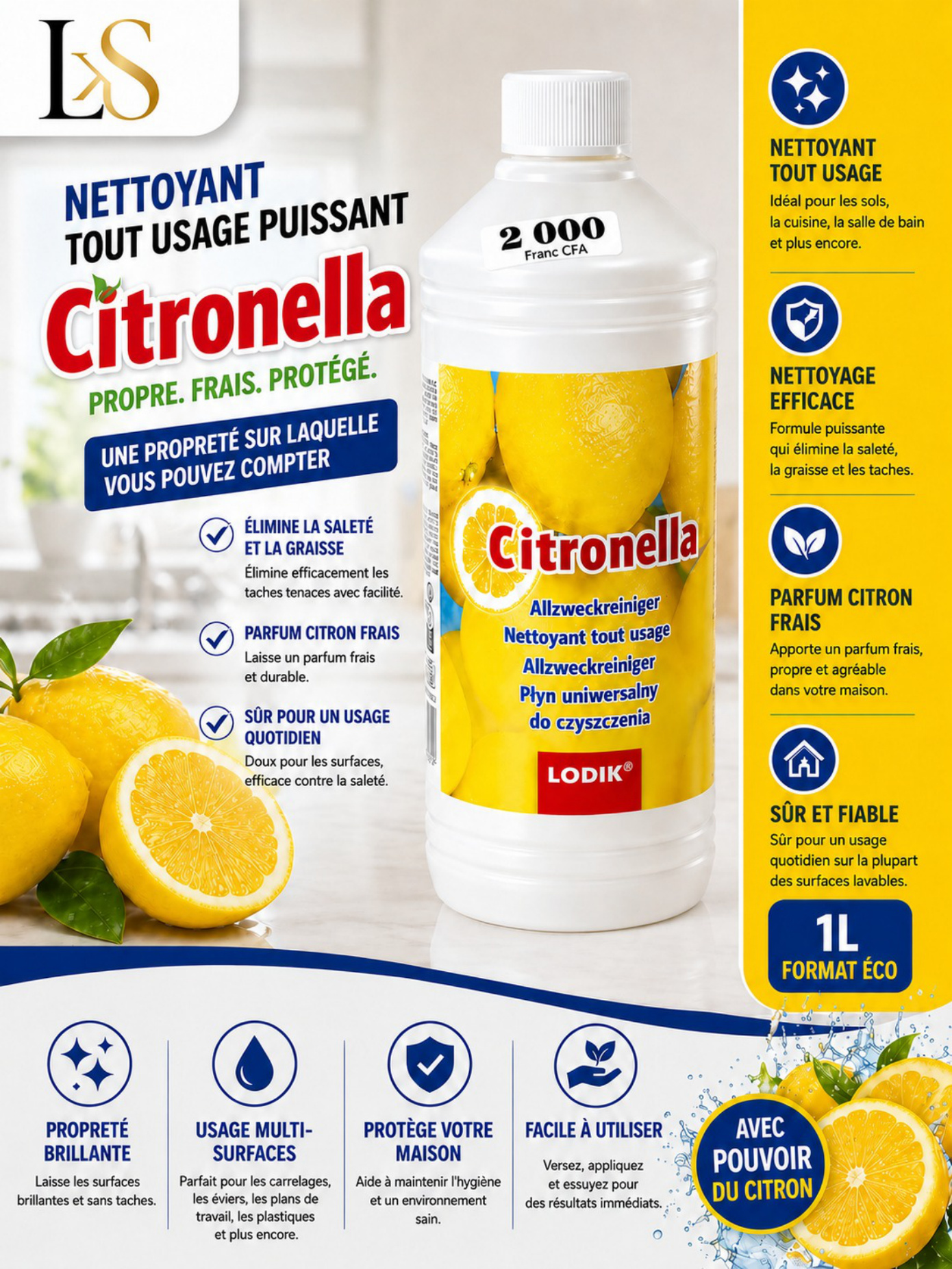 Nettoyant Citronella
