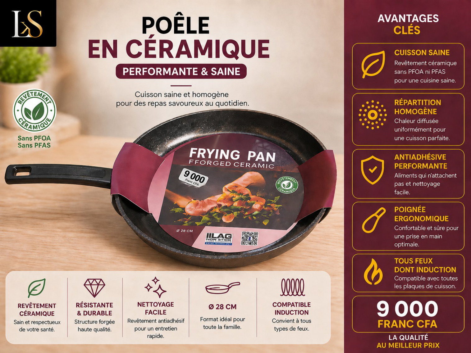 Poêle en céramique