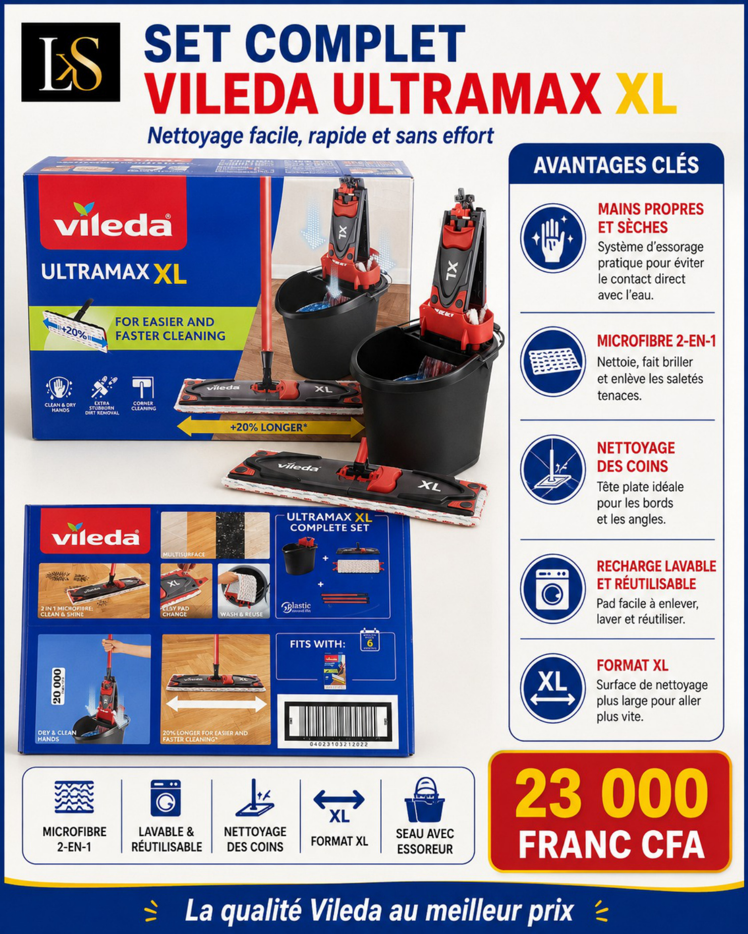 Set complet Vileda Ultramax XL