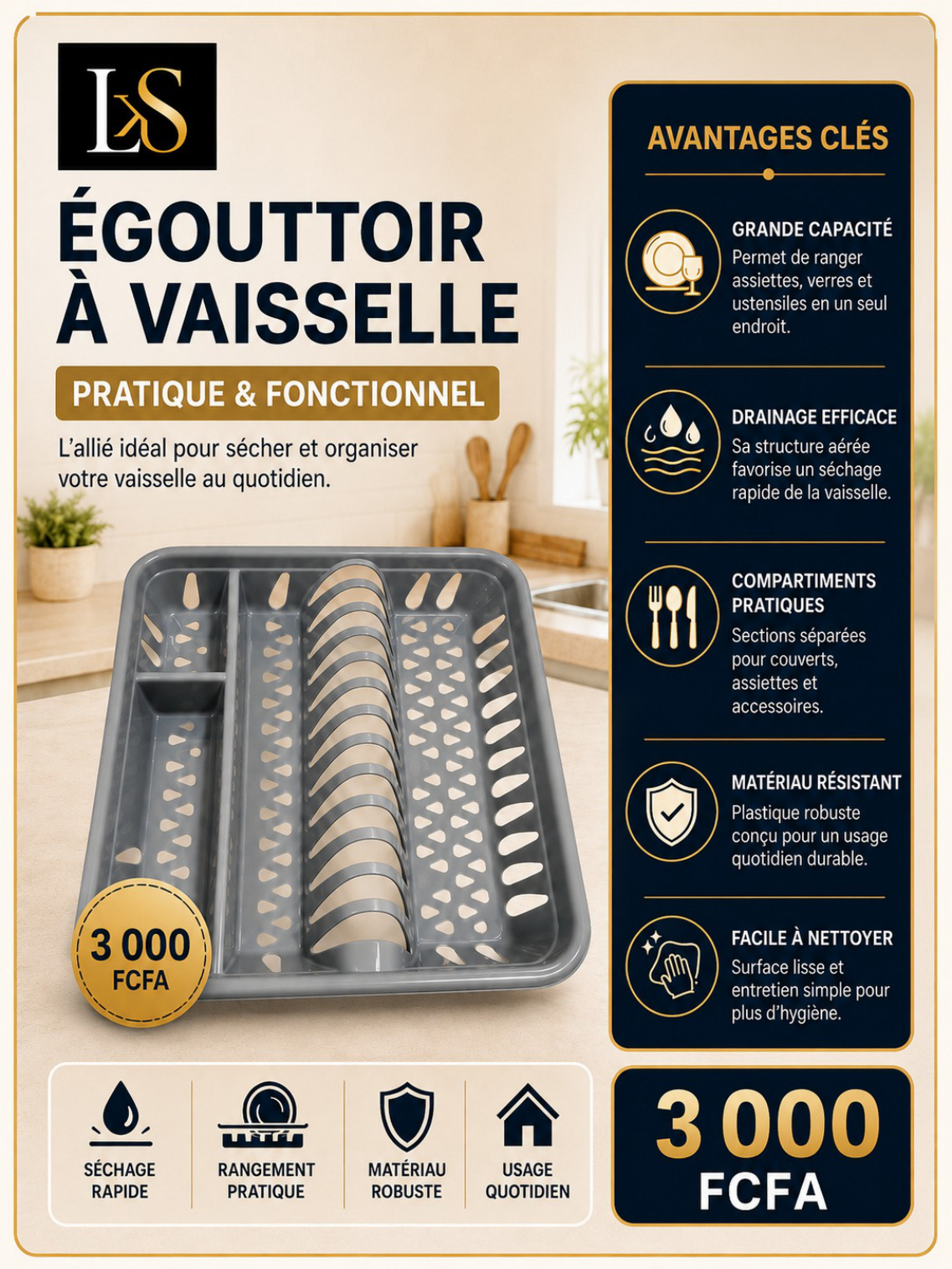 Égouttoir à vaisselle