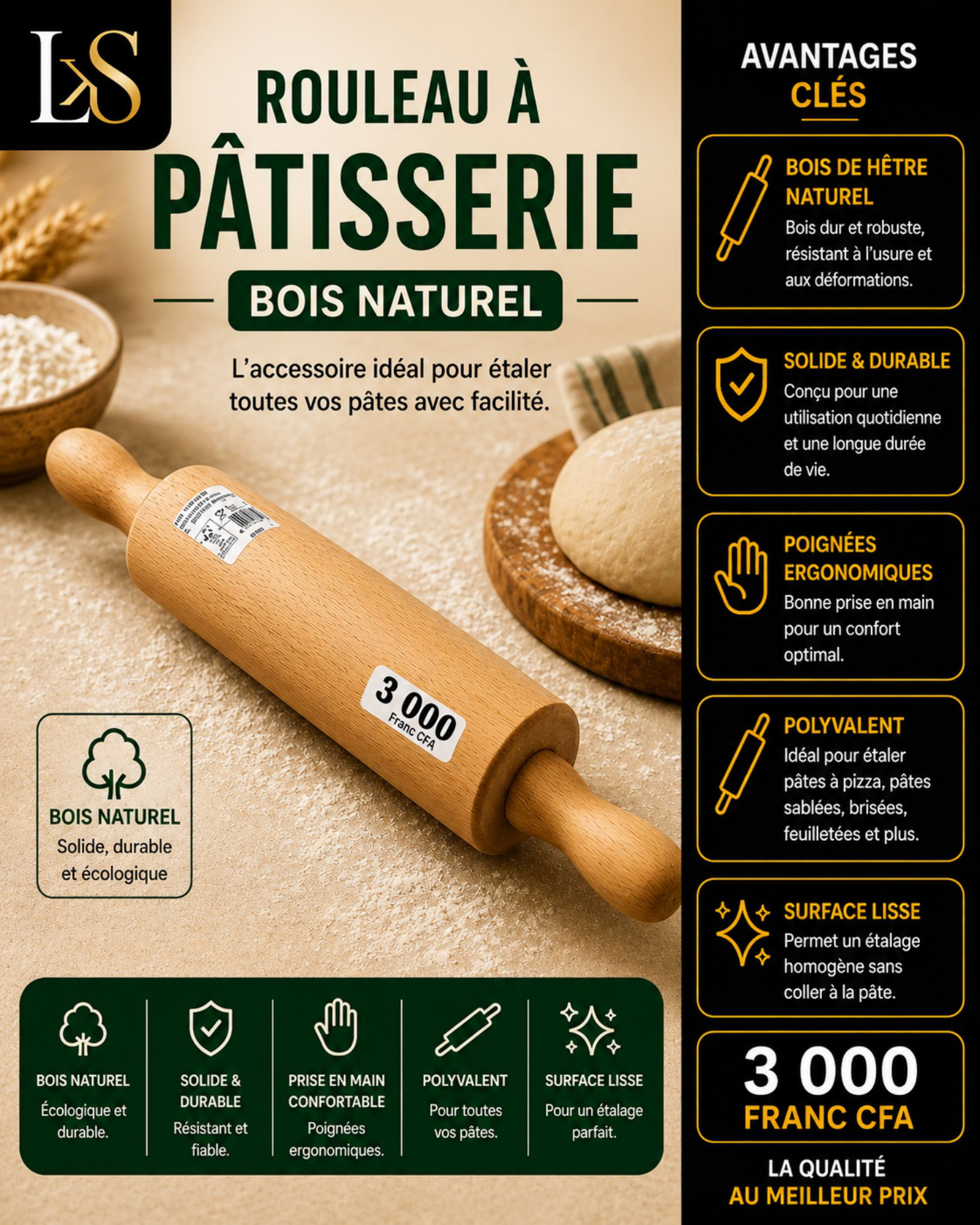 Rouleau à pâtisserie